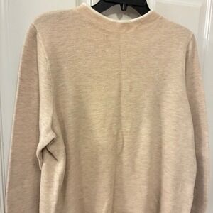 S. Oliver Premium Beige Knit Sweater Womens Size 44 Mock Neck Long Sleeve Casual